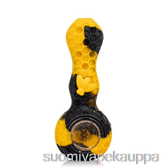 Vape Kauppa Stratus Bee Silikonilusikka Sol (musta / Keltainen)